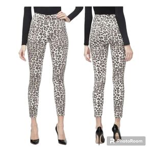 + Good American Good Waist Crop Animal print jeans